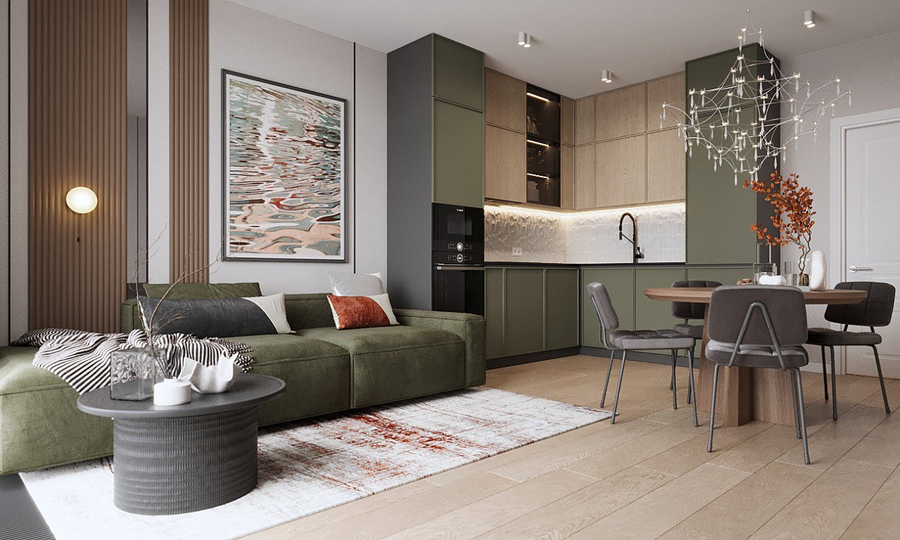 Трёхкомнатная квартира